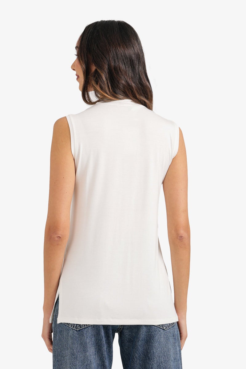 Carina Mock-Neck T-Shirt - Image 3